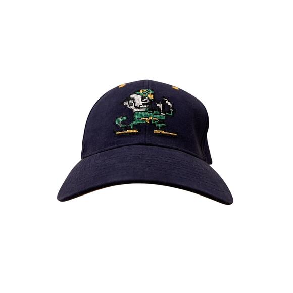 Vintage Notre Dame Fighting Irish Digital Logo Adjustable Strapback Hat Cap - Picture 1 of 10